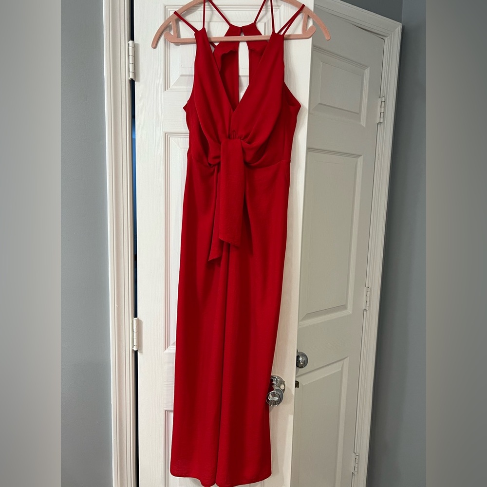 ASOS red jumpsuit, new with tags